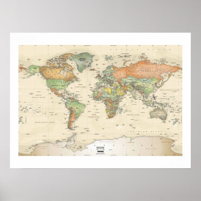 Póster Poster - Países de todo el mundo (Frente)