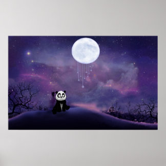 Póster Poster Panda Moon