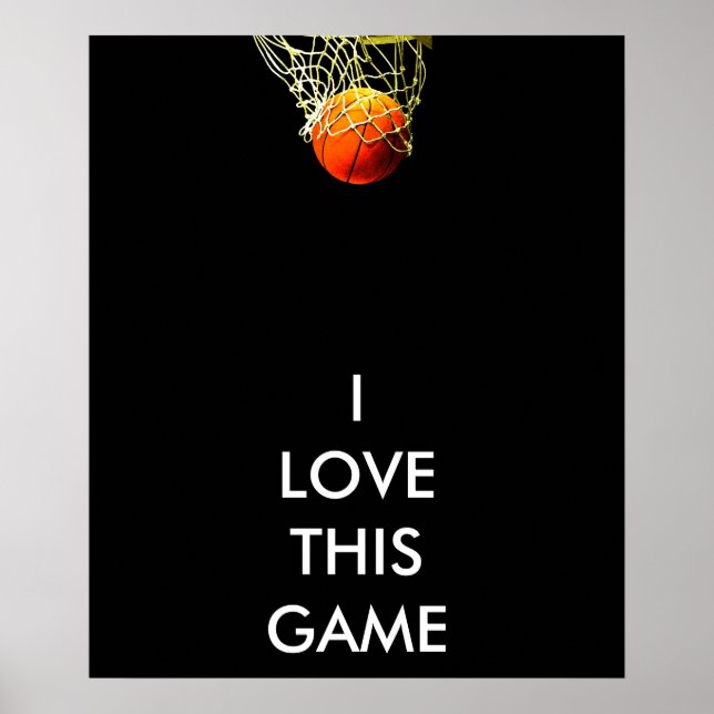 Póster Poster Panorámico de Baloncesto (Frente)