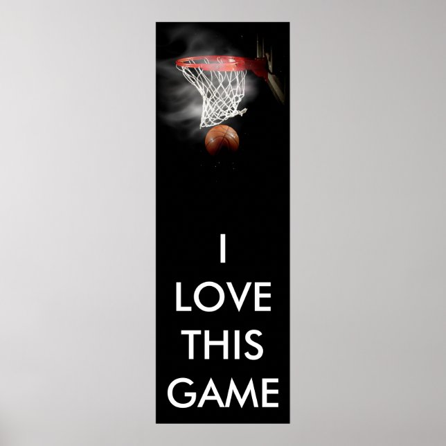 Póster Poster Panorámico de Baloncesto (Frente)