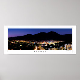 Póster poster panorámico de Caracas Avila