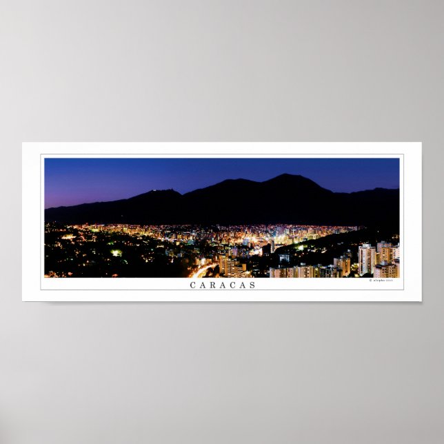 Póster poster panorámico de Caracas Avila (Frente)