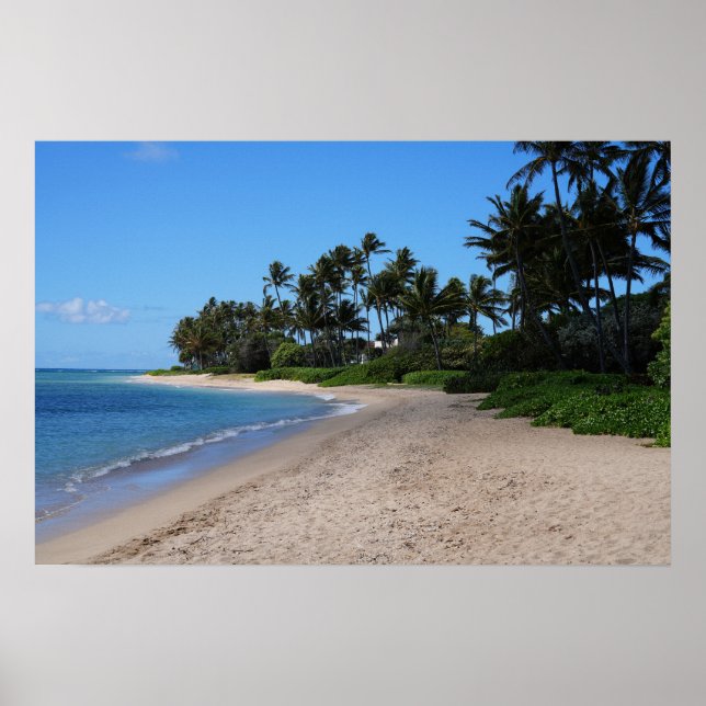 Póster Poster panorámico de Hawái Coast View (Frente)