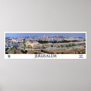 Póster Poster Panorámico de Jerusalén