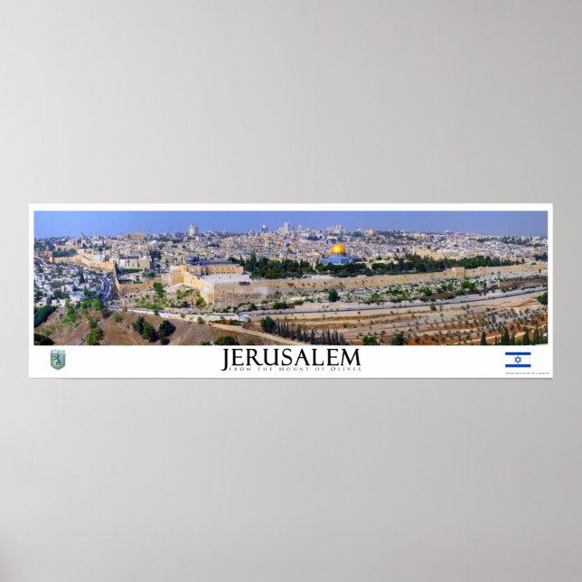 Póster Poster Panorámico de Jerusalén (Frente)
