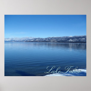 Póster Poster panorámico en las aguas del lago Tahoe Cali