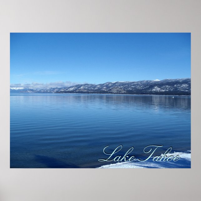 Póster Poster panorámico en las aguas del lago Tahoe Cali (Frente)