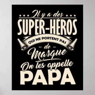 Póster Poster Papa Super-Héro