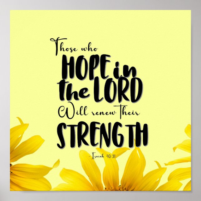 Póster Poster Paper with Bible Verse (Semi-gloss) (Frente)