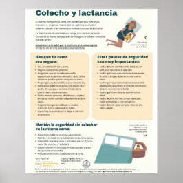 Póster Poster para compartir la cama y amamantar (español