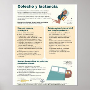Póster Poster para compartir la cama y amamantar (español