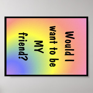 Póster Poster para el desarrollo de caracteres