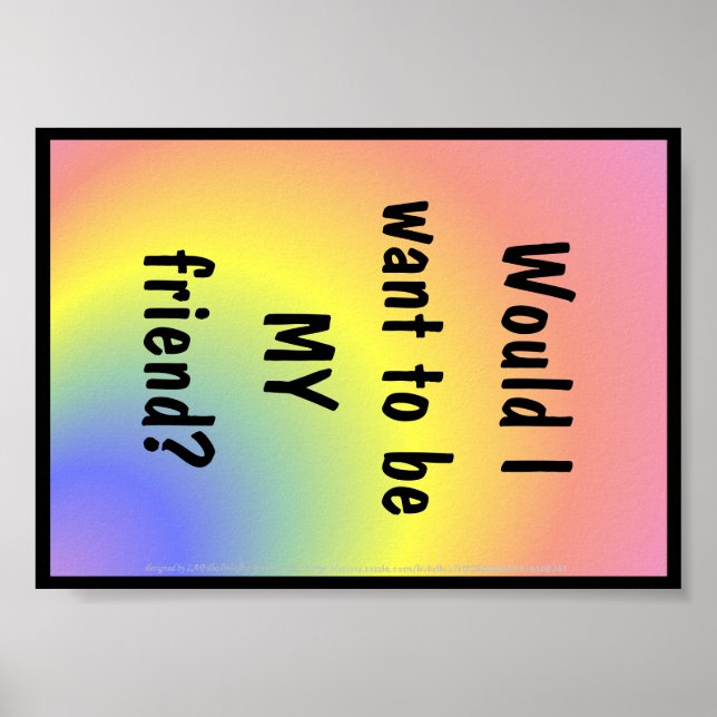 Póster Poster para el desarrollo de caracteres (Frente)