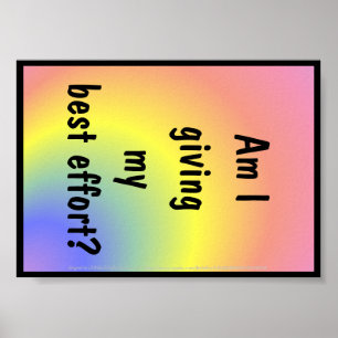 Póster Poster para el desarrollo de caracteres