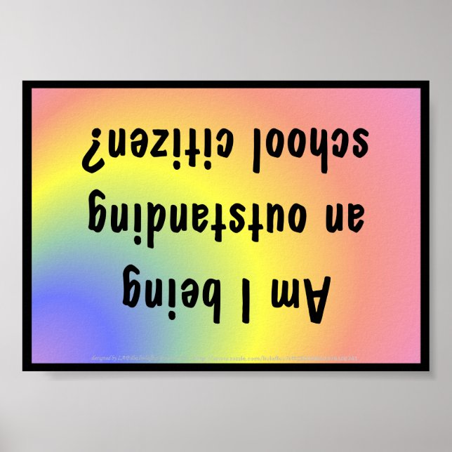 Póster Poster para el desarrollo de caracteres (Frente)