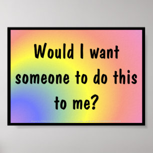 Póster Poster para el desarrollo del carácter