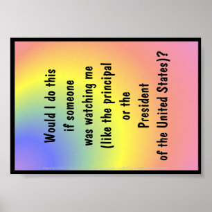 Póster Poster para el desarrollo del carácter