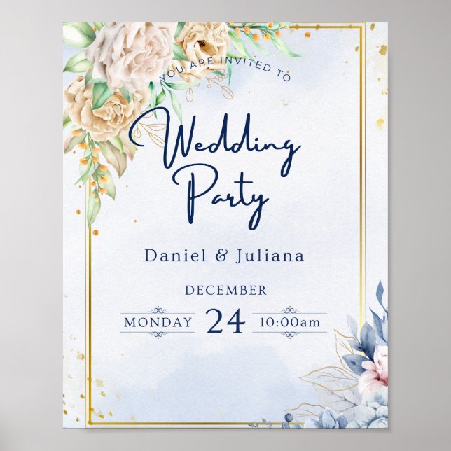 Póster Poster para fiesta (Frente)