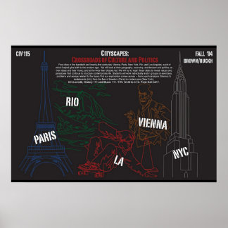 Póster Poster para la clase Cityscaps