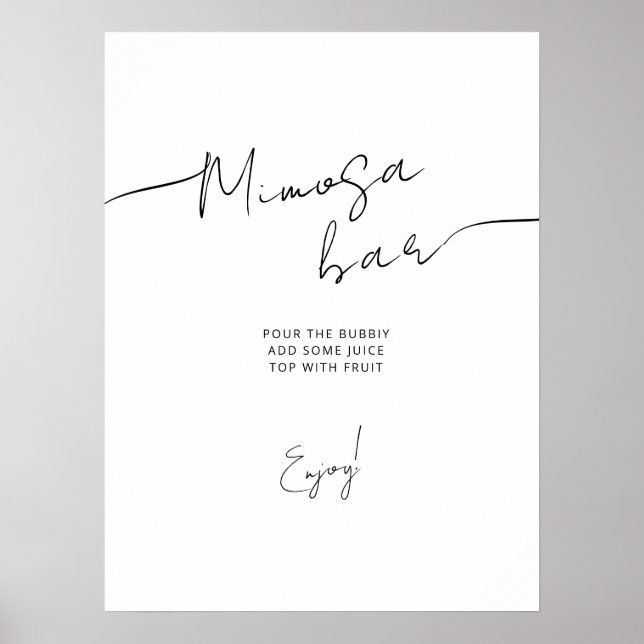 Póster Poster para la ducha de novias (Frente)