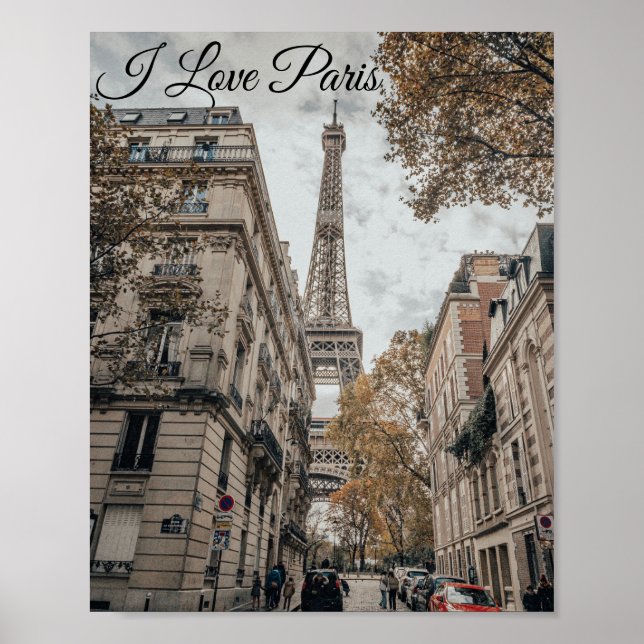 Póster Poster para los amantes de París (Frente)