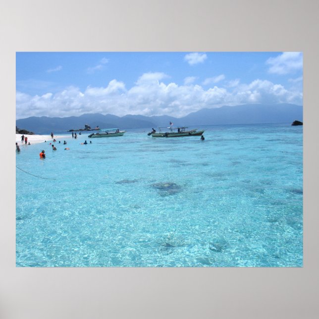 Póster Poster Paraíso Azul (Frente)