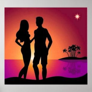 Póster Poster Pareja de Amanecer