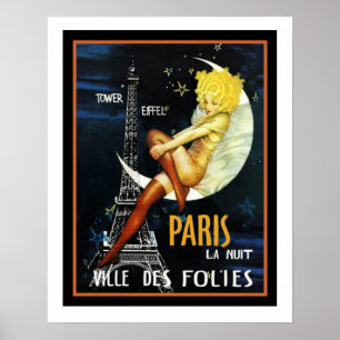 Póster Poster Paris Ville Des Folies 16 x 20