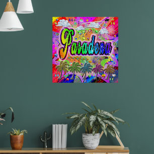 Póster Poster Pasadena Vista Express