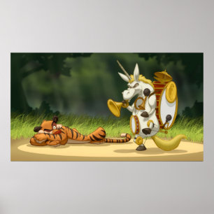 Póster Poster pasado del unicornio