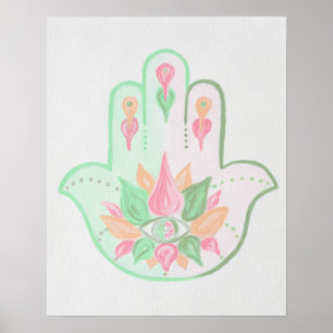 Póster Poster Pastel Hamsa