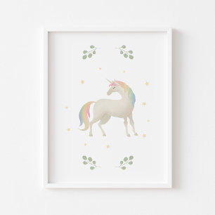 Póster Poster Pastel Unicorn