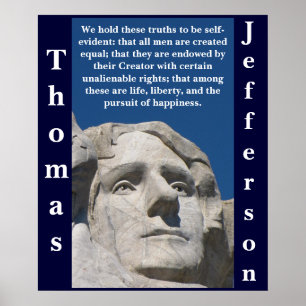 Póster Poster patriótico de Thomas Jefferson