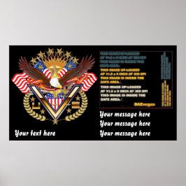 Póster Poster patriótico grande a pequeño Véase Notas