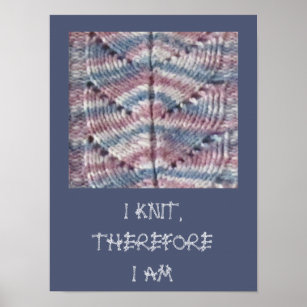 Póster Poster - Patrón de hoja de Knit