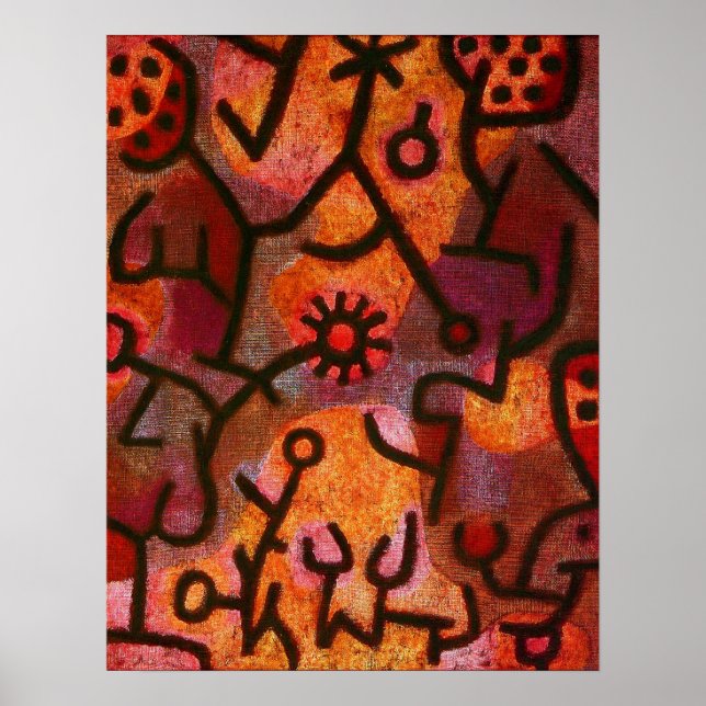 Póster Poster Paul Klee Flora di Roccia (Frente)