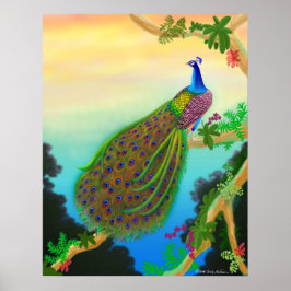 Póster Poster Peacock Verde