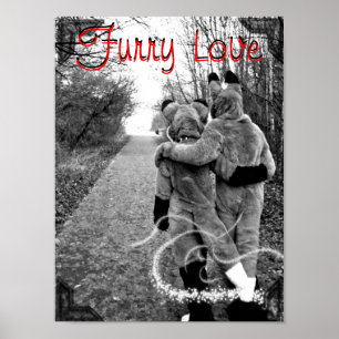 Póster Poster peludo del amor