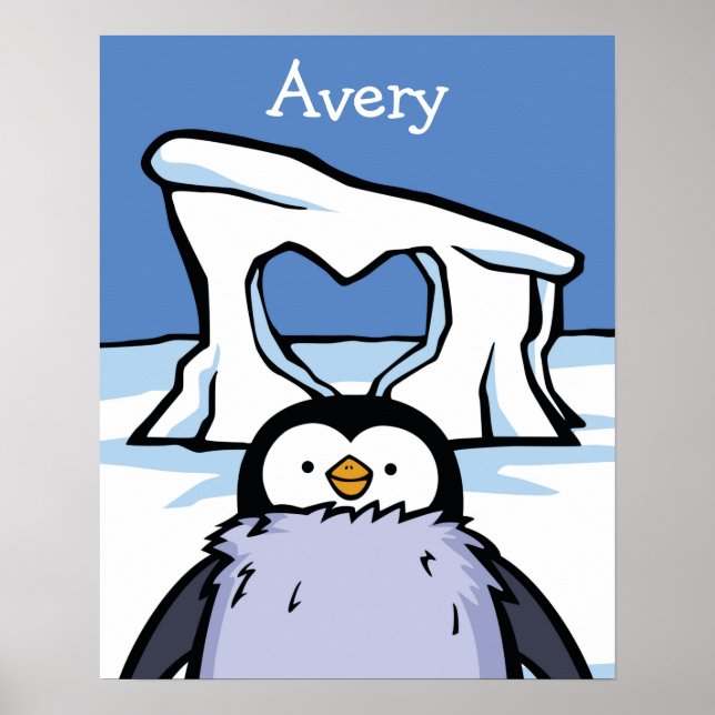 Póster Poster Penguin Chick Heart (Frente)