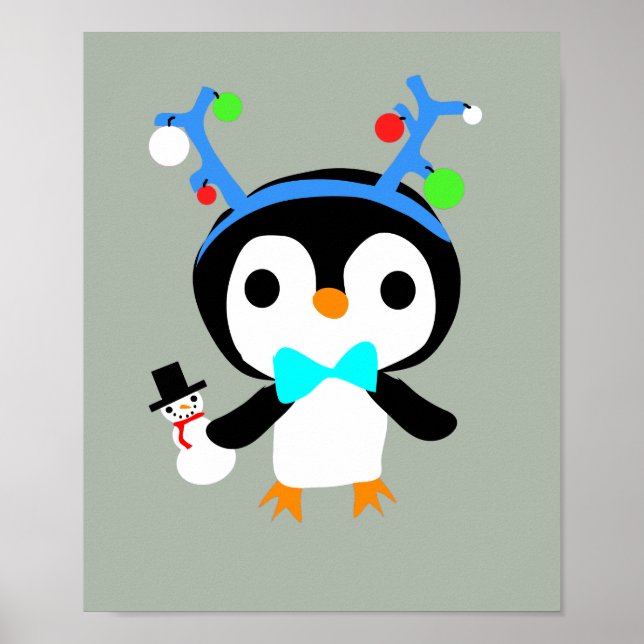 Póster Poster Penguin navidades (Frente)