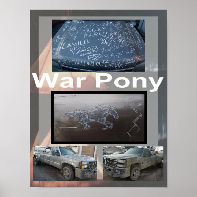 Póster Poster pequeño de la guerra (Frente)