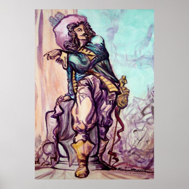 Póster Poster pequeño mosquetero (Frente)