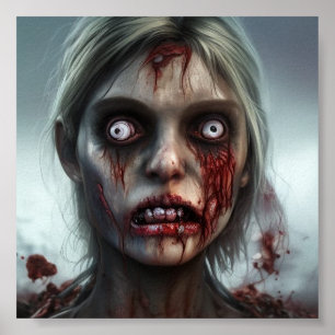 Póster poster pequeño zombie