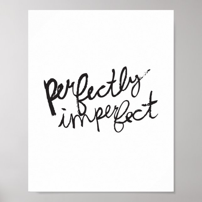 Póster Poster perfectamente imperfecto (Frente)