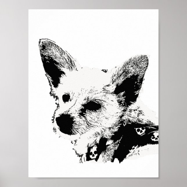 Póster Poster - Perro con Kerchief (Frente)