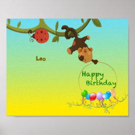 Póster Poster personalizable - Mono lúdico