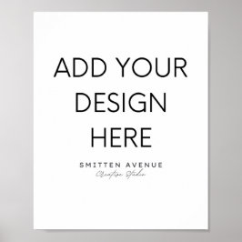 Póster Poster personalizado 8x10 (mate)