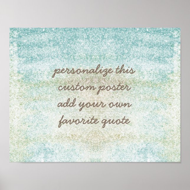 Póster poster personalizado agregar su propio estilo de p (Frente)