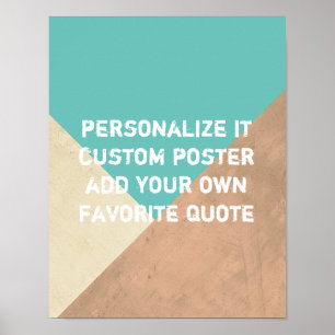 Póster poster personalizado agregar su propio estilo de p