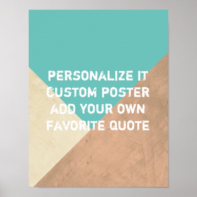 Póster poster personalizado agregar su propio estilo de p (Frente)